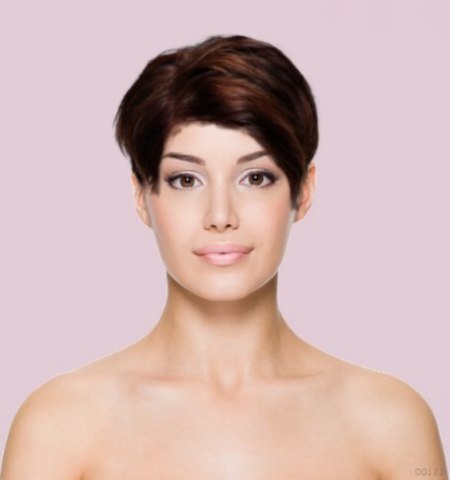 Hair makeover tool - Pixie cut with a side part