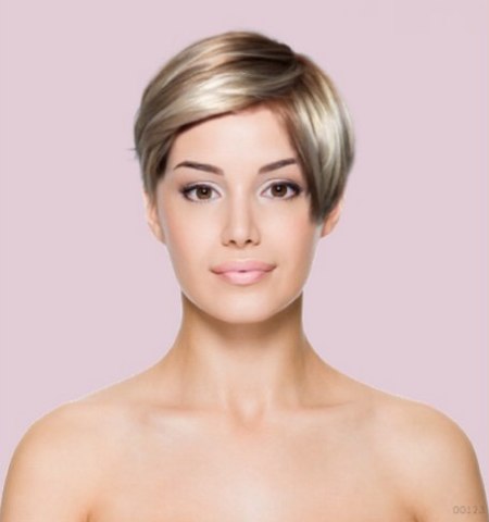 short haircut round shape