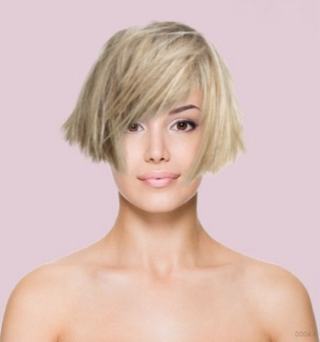 Virtual hairstyler - Short bob with jagged ends