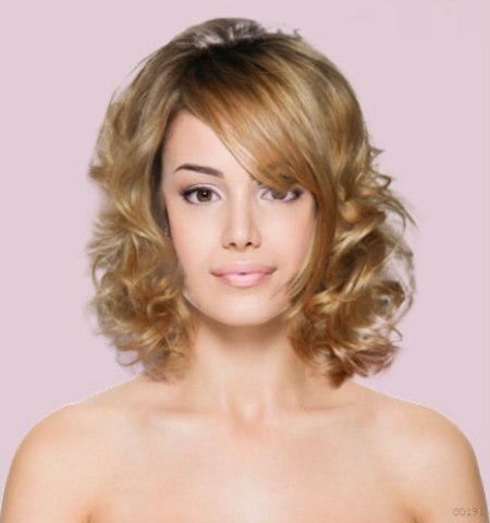 Virtual hairstyler - Shoulder length hairstyle