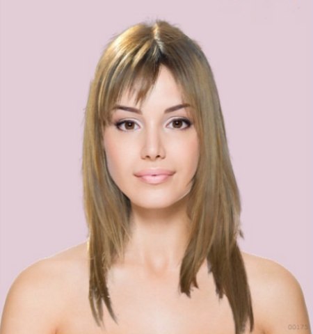 Try on hair app - Sleek below the shoulders hairstyle