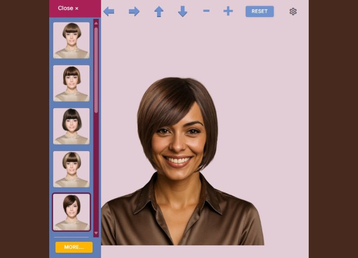 App to test hairstyles on a photo of yourself