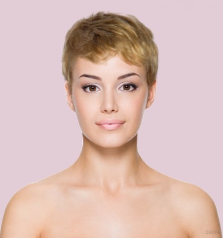 Virtual hair makeover - Neat and tidy pixie cut
