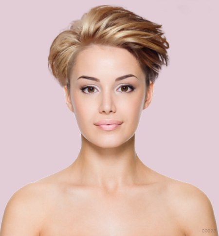 Test hairstyles - Trendy short hairstyle