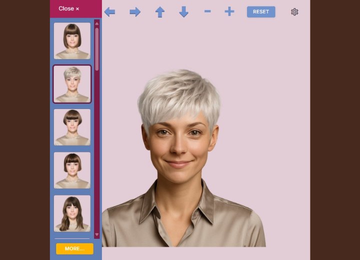 Virtual haircut app to try out hairstyles