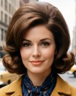 Penteado bouffant dos anos 1960