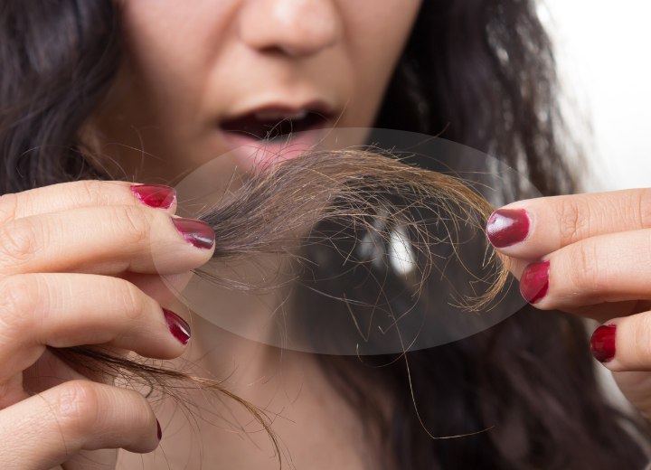 Cabelo danificado e com pontas duplas