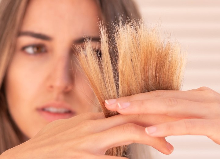 Cabelo com pontas duplas