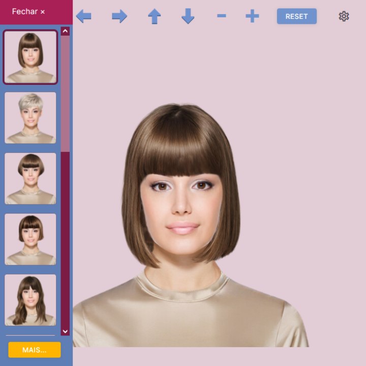 Usar uma foto sua para experimentar penteados