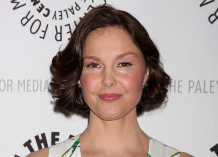 Ashley Judd with short chin length hair