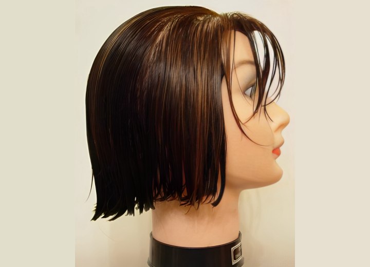 How to cut a back-angled bob