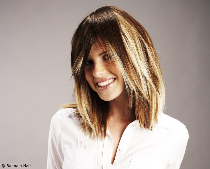 Hair extensions to add fullness and swaths of color to the hair