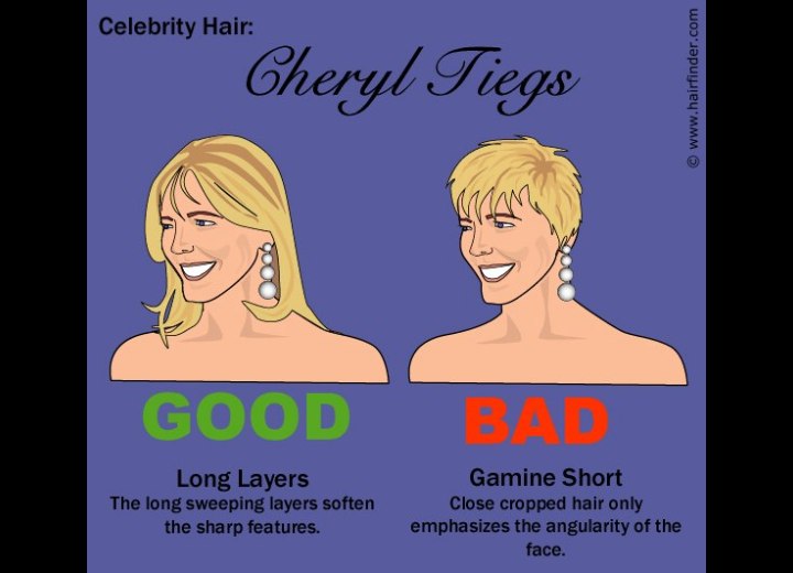 Good and bad hairstyles for Cheryl Tiegs