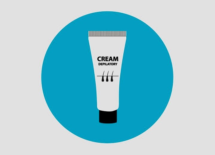 Depilatory cream to remove hair from your body