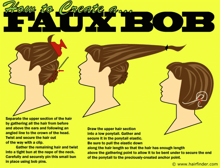 How to create a faux bob