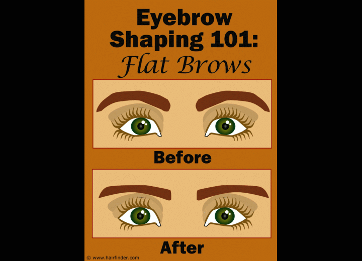 How to shape flat eyebrows