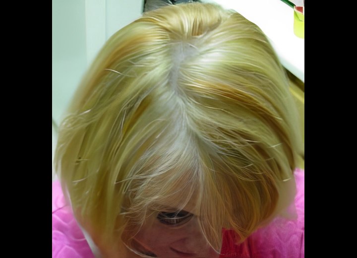 Using bleach to do foil highlights and applying multiple hair colors