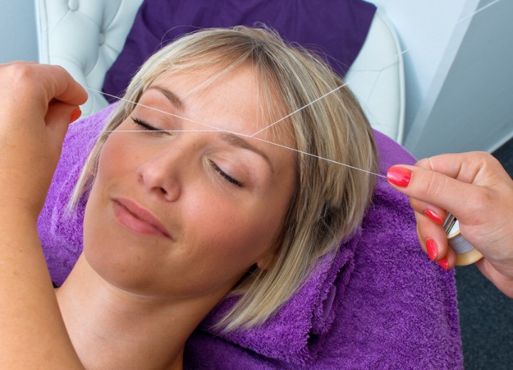 Threading hair removal