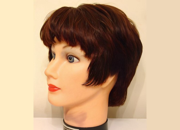 Wedge haircut for short hair