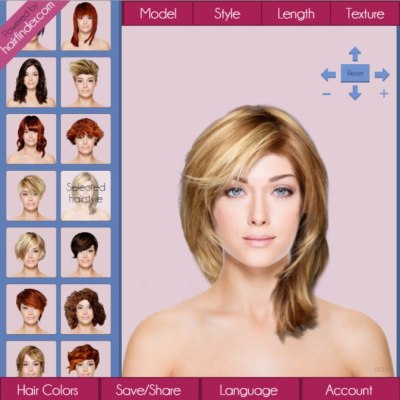 Celebrity hairstyles try on app