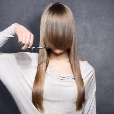 Cutting a fringe
