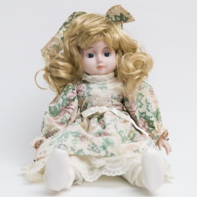 Doll with styled hair