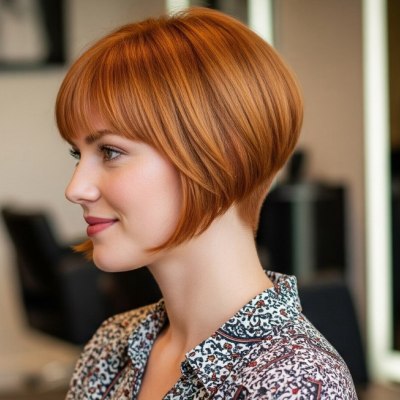 Bob that keeps the neck free