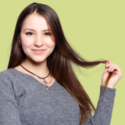 Girl with lovely hair