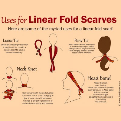 How to fold a scarf
