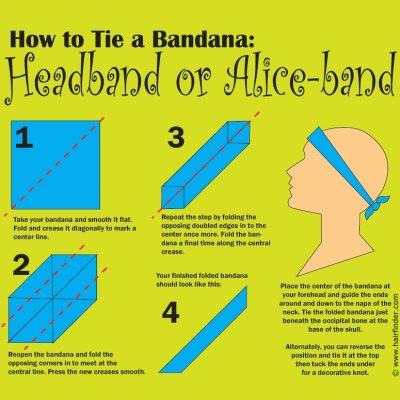 How to tie a bandana