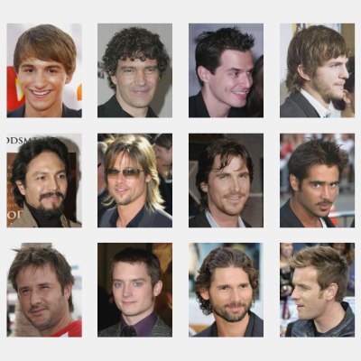 Male celebrity hairstyles