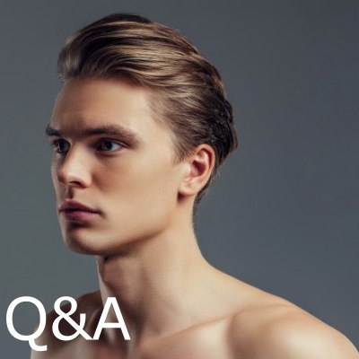 Questions and answers about men's hair