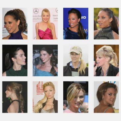 Celebrities with a ponytail