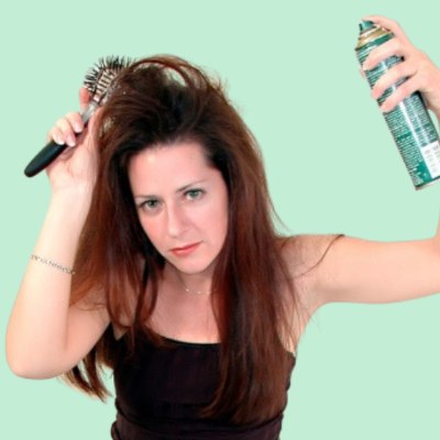Woman who is trying to prevent hair loss