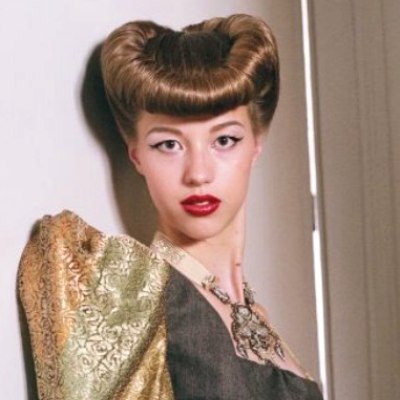 French retro hairstyle