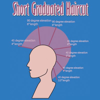 How to cut a short graduated haircut