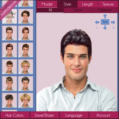 Free app for men to try on hairstyles and hair colors | Virtual hair app  for men