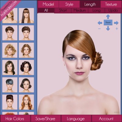 Image of Updos hairstyle app