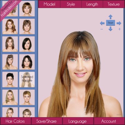 Virtual hair app