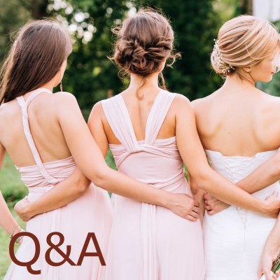 Questions and answers about wedding hair