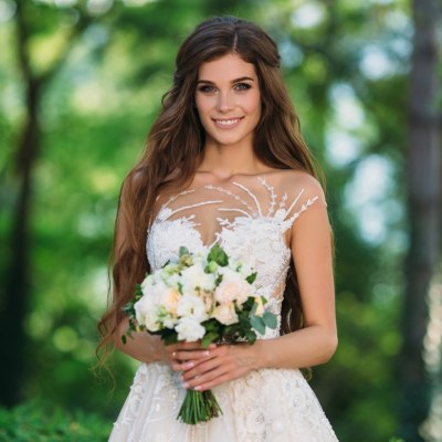 Wedding hairdo for very long hair