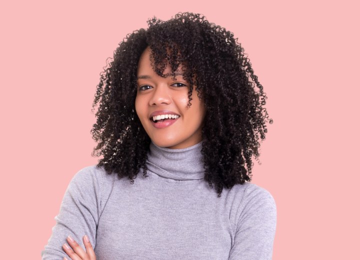 Woman with black African hair