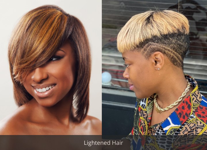 African women with lightened hair