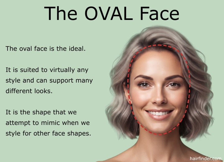 Oval face shape