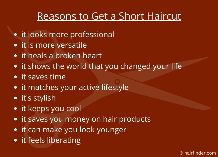 Reasons to get a short haircut