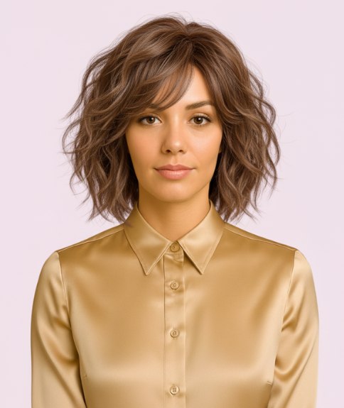 Layered shag haircut