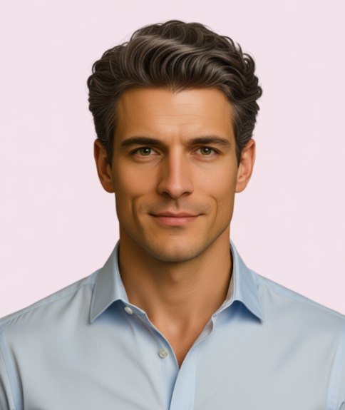 Cut with taper on the sides and back for men who are going gray