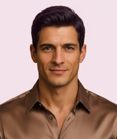 Traditional men's cut with a clean silhouette around the ears