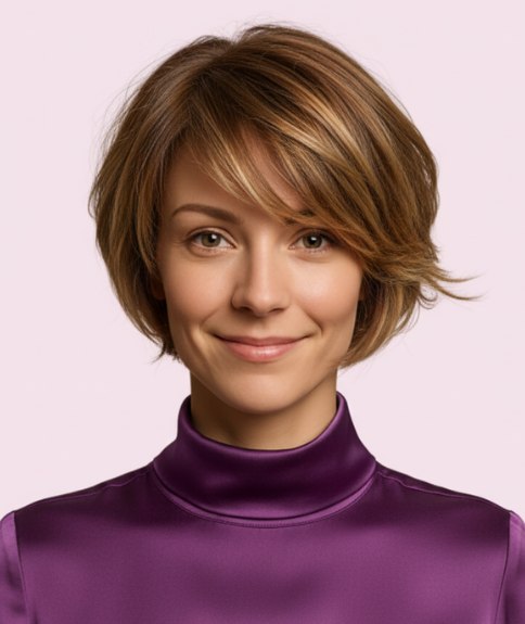 Refined bob that sits at chin length