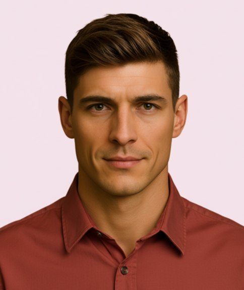 Modern men's look with a fade cut